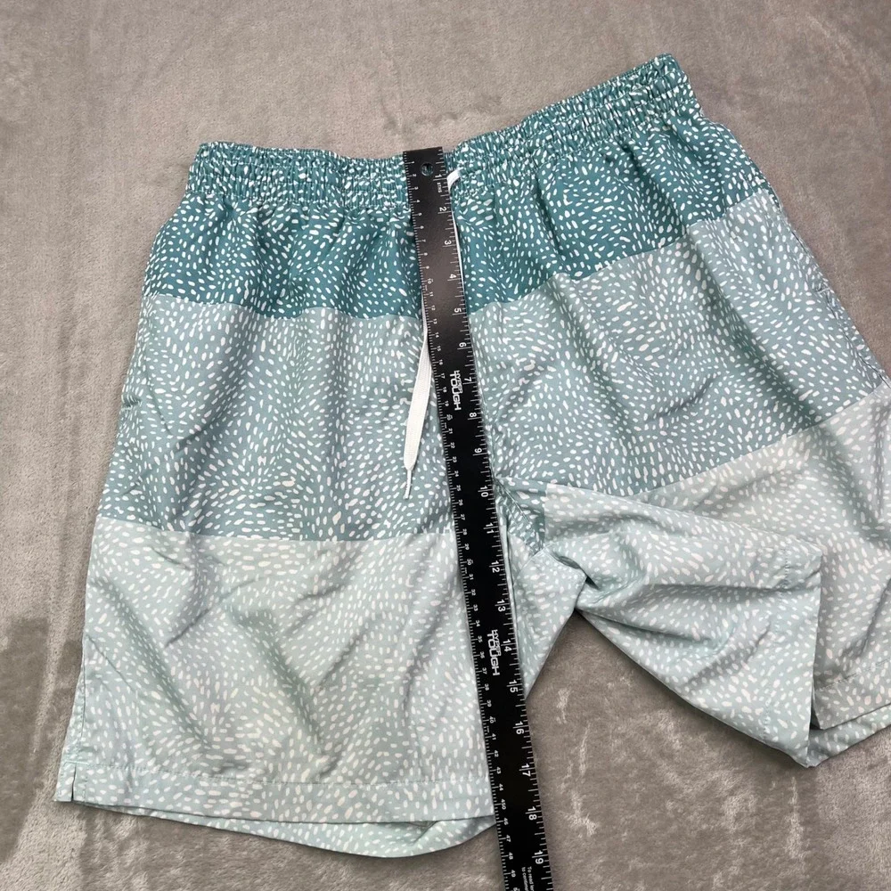 Chubbies Swim Trunks Mens XL Blue‎ Colorblock Speckled Mesh Lined Drawstring
